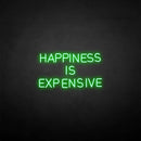 'HAPPINESS IS EXPENSIVE' neon sign - VINTAGE SIGN