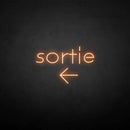 'Sortie' neon sign - VINTAGE SIGN