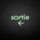 'Sortie' neon sign - VINTAGE SIGN