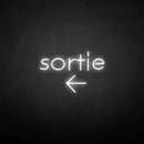 'Sortie' neon sign - VINTAGE SIGN