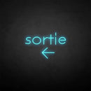 'Sortie' neon sign - VINTAGE SIGN