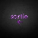 'Sortie' neon sign - VINTAGE SIGN