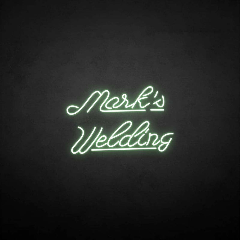 'maik's welding' neon sign - VINTAGE SIGN