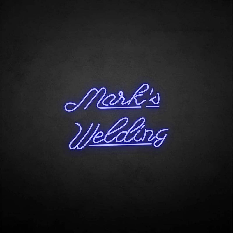 'maik's welding' neon sign - VINTAGE SIGN