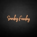 'Sundayfunday' neon sign - VINTAGE SIGN
