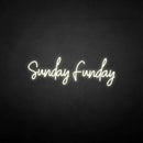 'Sundayfunday' neon sign - VINTAGE SIGN