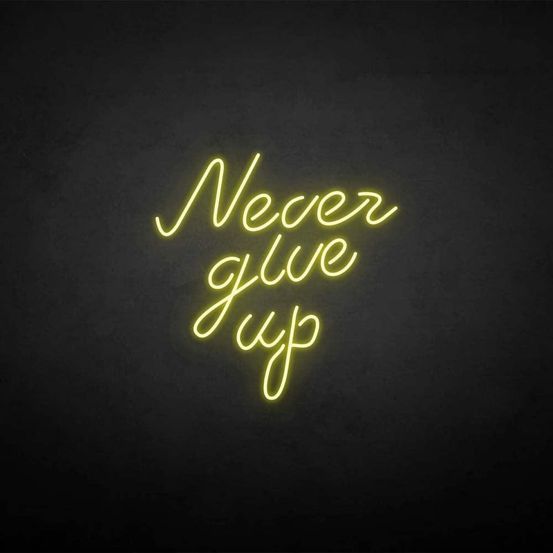 'never give up' neon sign - VINTAGE SIGN