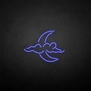 'Cloud and moon' neon sign - VINTAGE SIGN