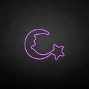 ‘Moon and star2' neon sign - VINTAGE SIGN