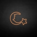‘Moon and star2' neon sign - VINTAGE SIGN