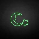 ‘Moon and star2' neon sign - VINTAGE SIGN