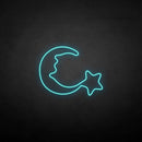 ‘Moon and star2' neon sign - VINTAGE SIGN