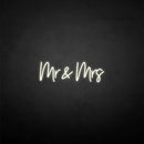 'Mr&Mrs' neon sign - VINTAGE SIGN