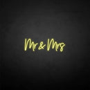 'Mr&Mrs' neon sign - VINTAGE SIGN