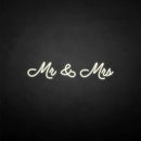 'Mr & Mrs2' neon sign - VINTAGE SIGN