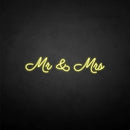 'Mr & Mrs2' neon sign - VINTAGE SIGN