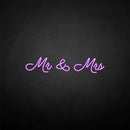 'Mr & Mrs2' neon sign - VINTAGE SIGN