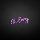 'Oh baby' neon sign - VINTAGE SIGN