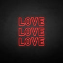 'Love3' neon sign - VINTAGE SIGN