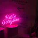 'Hello Gorgous2' neon sign - VINTAGE SIGN
